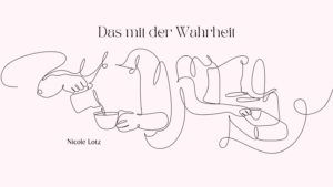 Sensibilität und das mit der Wahrheit... beige line art elegant coffee barista blog banner