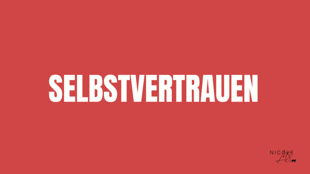 selbstvertrauen